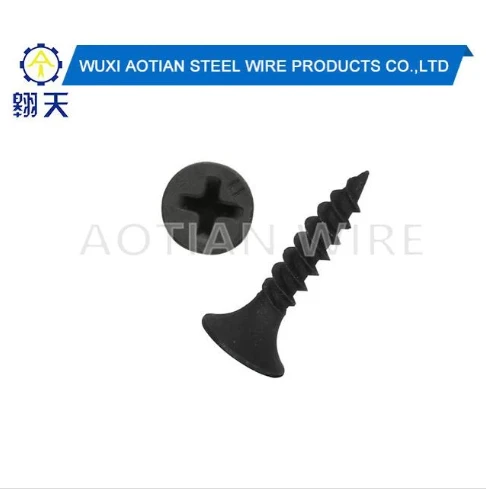 C1022 Hardened Black Zinc Phosphated Drywall Screws.